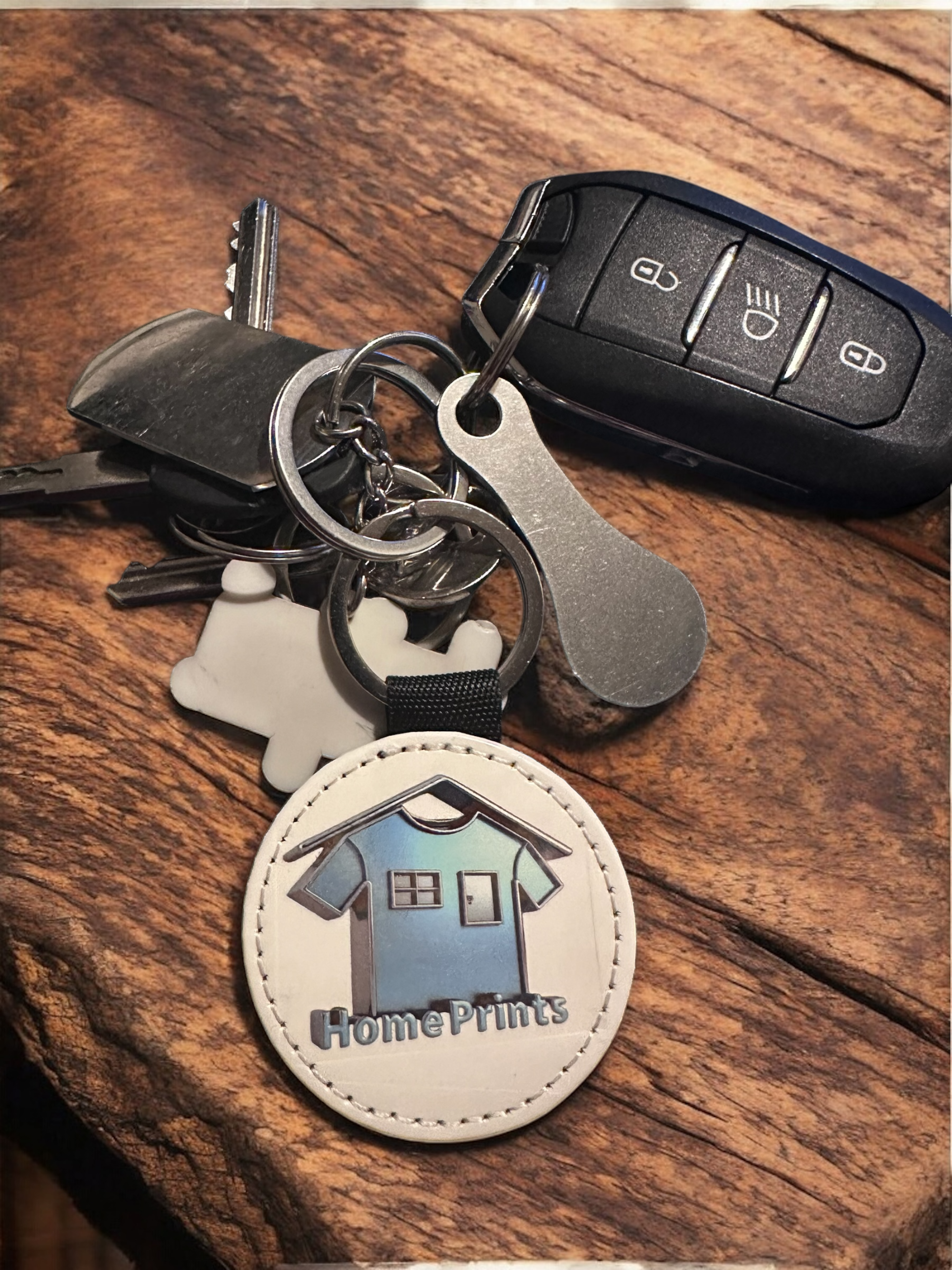 Custom Printed Keyring – Personalised Photo Keychain
