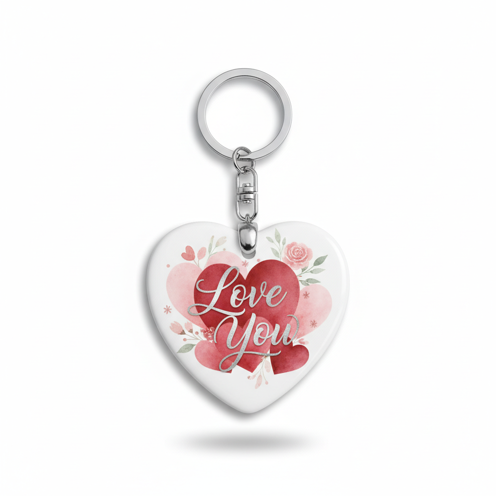 valentines sublimation keyring